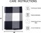 Cotton Buffalo Plaid Check Doormat - 27.5 x 43 Inches (Black and White)